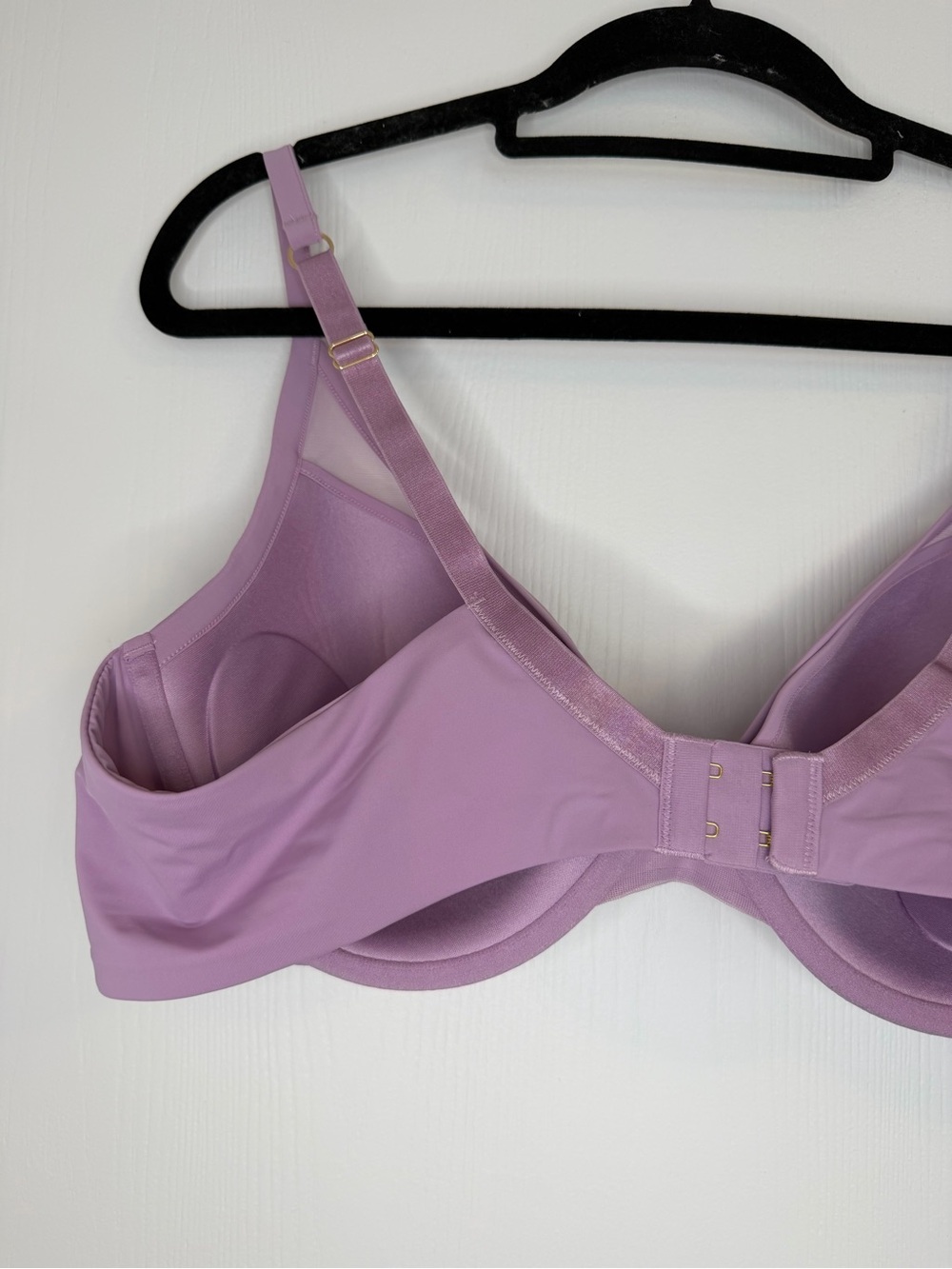 THIRDLOVE Bras 24/7 Classic Contour Plunge Bra Purple Pink Removable Pads 42B - Picture 11 of 13